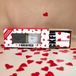 Coffret boxer et chaussettes coeur ruckfield blanc
