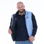 Doudoune rversible sans manche ruckfield bleu marine / bleu ciel