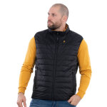 Doudoune sans manches rversible moutarde / noire