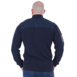 Gilet zipp ruckfield french rugby club bleu marine