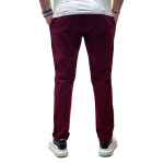 Pantalon chino essentiels bordeaux