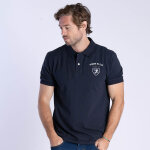 Polo � manches courtes bleu marine webb ellis rugby legend