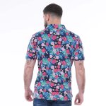 Polo  manches courtes imprim fleuri ruckfield tropical rugby