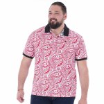 Polo  manches courtes imprim maori ruckfield rouge + polo offert