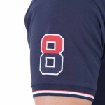 Polo � manches courtes ruckfield french rugby club bleu marine