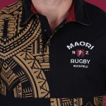 Polo à manches courtes ruckfield maori rugby noir Polo à manches courtes ruckfield maori rugby noir