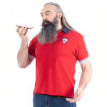 Polo � manches courtes ruckfield x vache qui rit rouge
