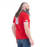 Polo  manches courtes ruckfield x vache qui rit rouge + t - shirt offert
