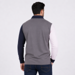Polo � manches longues multicolores ruckfield le club
