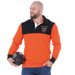 Polo  manches longues orange jonah lomu by ruckfield