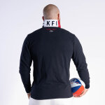 Polo  manches longues ruckfield french rugby club bleu marine