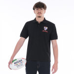 Polo noir � manches courtes webb ellis rugby nations
