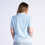 Polo ruckfield en ponge  manches courtes bleu clair