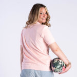Polo ruckfield en ponge  manches courtes rose