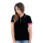Polo ruckfield femme maison de rugby noir