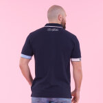 Polo ruckfield � manches courtes rib bleu et rose members club house rugby