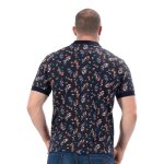 Polo ruckfield  manches courtes rugby flowers bleu marine