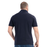 Polo ruckfield � manches courtes vichy bleu marine