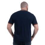 Polo selected rugby ruckfield col officier bleu marine