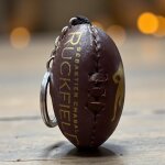 Porte - cls ballon en cuir marron