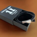 Bracelet multi tours jonah lomu by ruckfield noir Bracelet multi tours jonah lomu by ruckfield noir