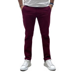 Pantalon chino essentiel bordeaux