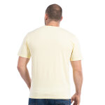T - shirt basique col v jaune
