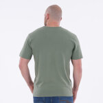 T - shirt basique col v kaki