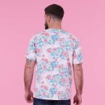 T - shirt blanc  imprim tropical rugby ruckfield