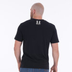 T - shirt � manches courtes noir impression poitrine jonah lomu by ruckfield