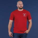 T - shirt rouge � manches courtes ruckfield french rugby club