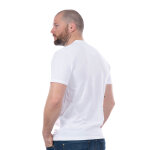 T - shirt ruckfield basique blanc col boutonn�