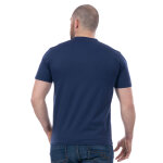 T - shirt ruckfield basique bleu marine col boutonn�