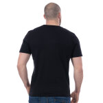 T - shirt ruckfield essentiel noir col boutonn�