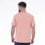 T - shirt ruckfield col tunisien abricot