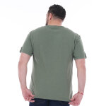 T - shirt ruckfield col tunisien kaki