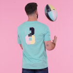 T - shirt vert d'eau ruckfield rugby club