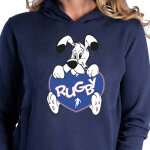 Sweat  capuche femme idfix bleu marine