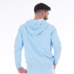 Sweat  capuche zipp ruckfield essentiel bleu ciel
