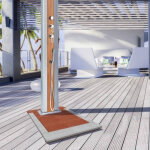 Caillebotis pour douche solaire dark coffee