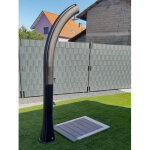 Caillebotis pour douche solaire dark gray