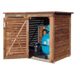 Coffre de filtration en bois piscine maeva Coffre de filtration en bois piscine maeva