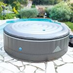 Couvercle gonflable pour spa rond netspa 4 places malibu, montana et vita 4 places