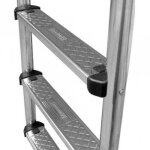 Echelle 5 marches pour piscine enterre