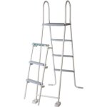 chelle pour piscine hors - sol - h120 cm - grise