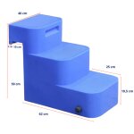 Escalier de piscine pour chien 3 marches