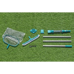 Kit d'entretien de piscine avec aspirateur et épuisette Kit d'entretien de piscine avec aspirateur et épuisette