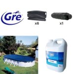 Kit hivernage piscine gr� 527 x 327 cm