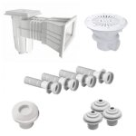 Kit pièces à sceller piscine 8x4m béton / liner Kit pièces à sceller piscine 8x4m béton / liner