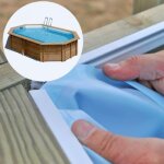 Liner compatible piscine blooma lokka 551 x 351 h120 cm - bleu - 75 / 100me